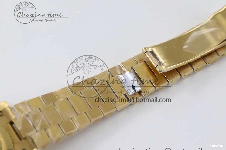 Bracelet YG 40mm Steel 904L 1:1 on YG TWF Dial Edition A2836 Best Crystal Date YG Day 0311